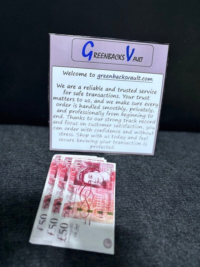 Top Quality UK £ Backnotes